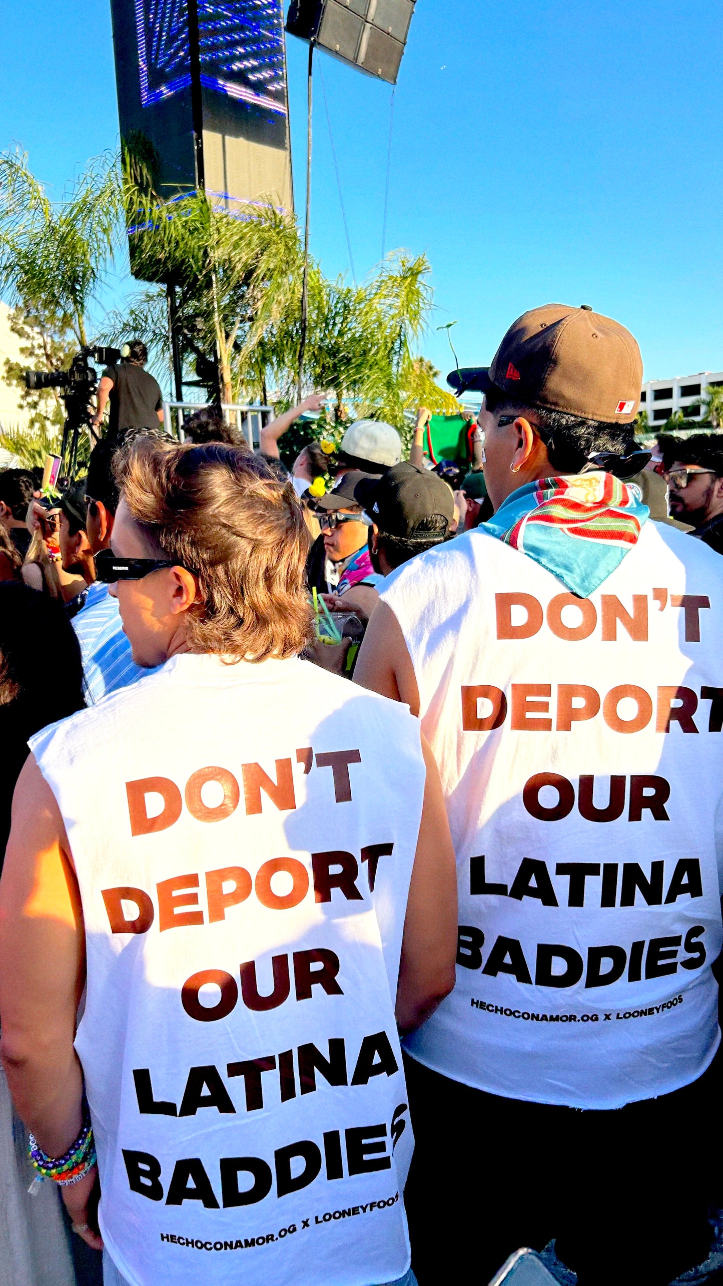 “F*CK I.C.E / Don’t Deport Our Latina Baddies” Over Size Tee Fit
