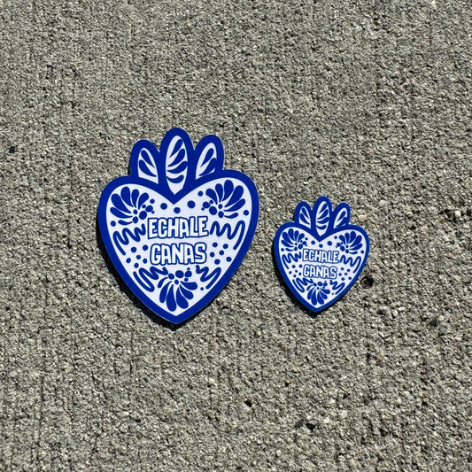 Échale Ganas Corazón | Blue & White