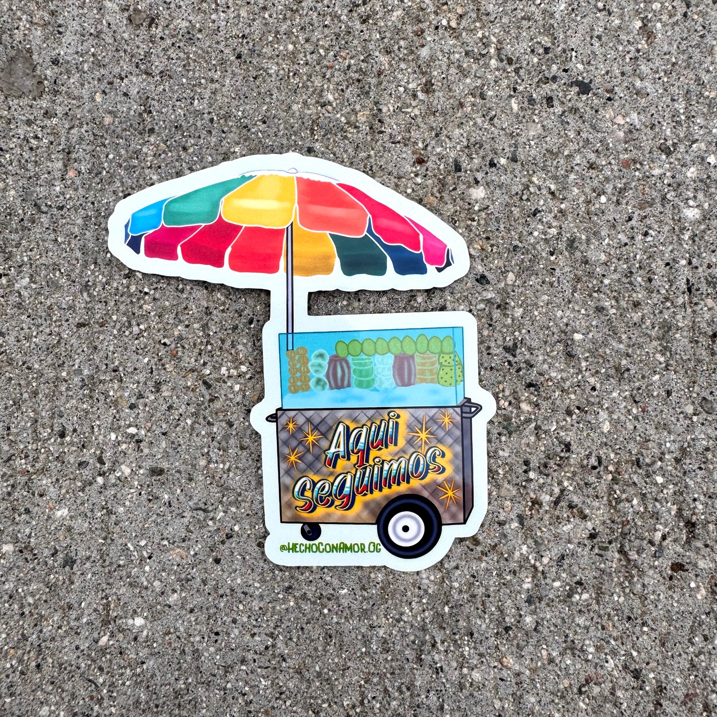 Aqui Seguimos Fruit Cart