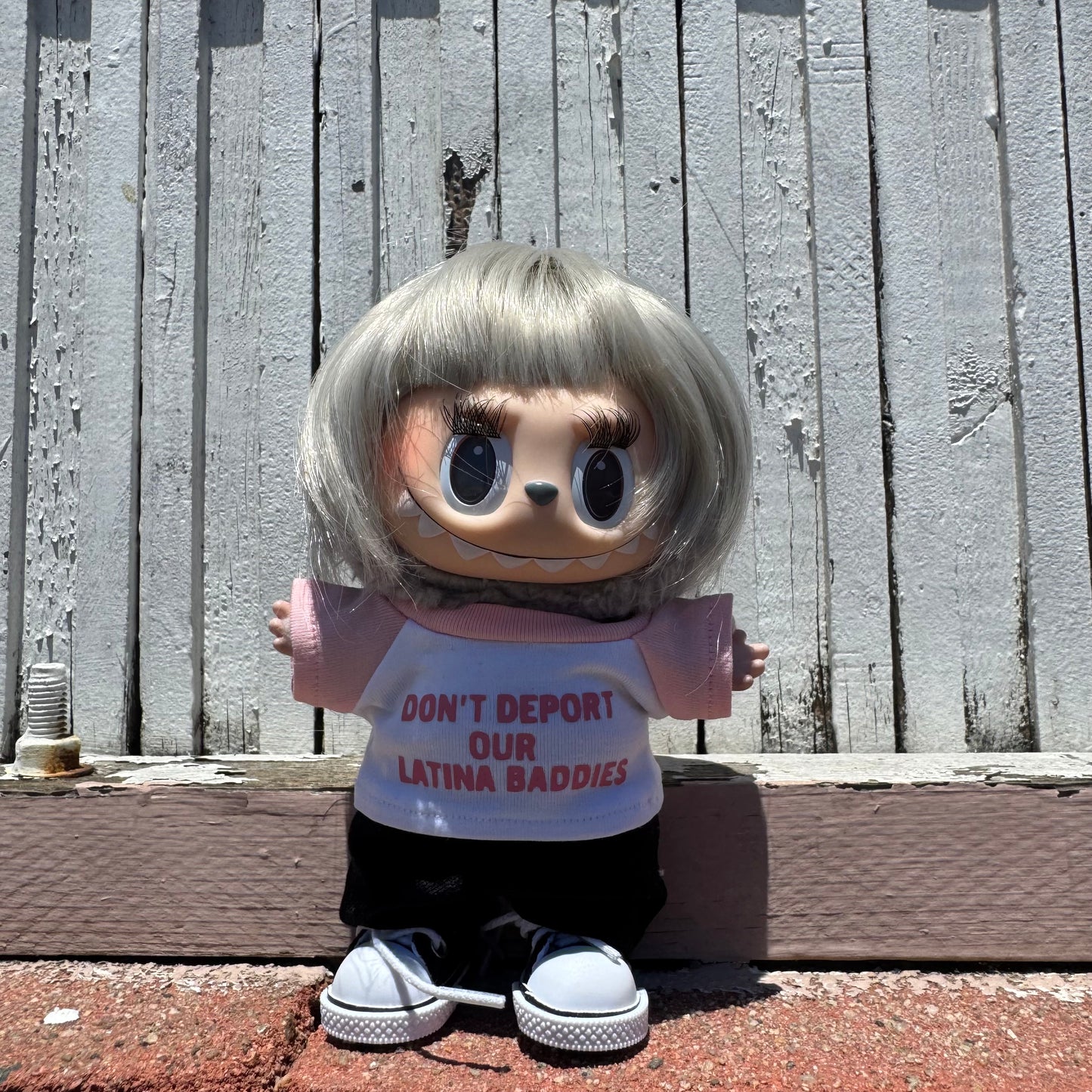 Pink Don’t Deport Our Latina Baddies  | Labubu t-shirt