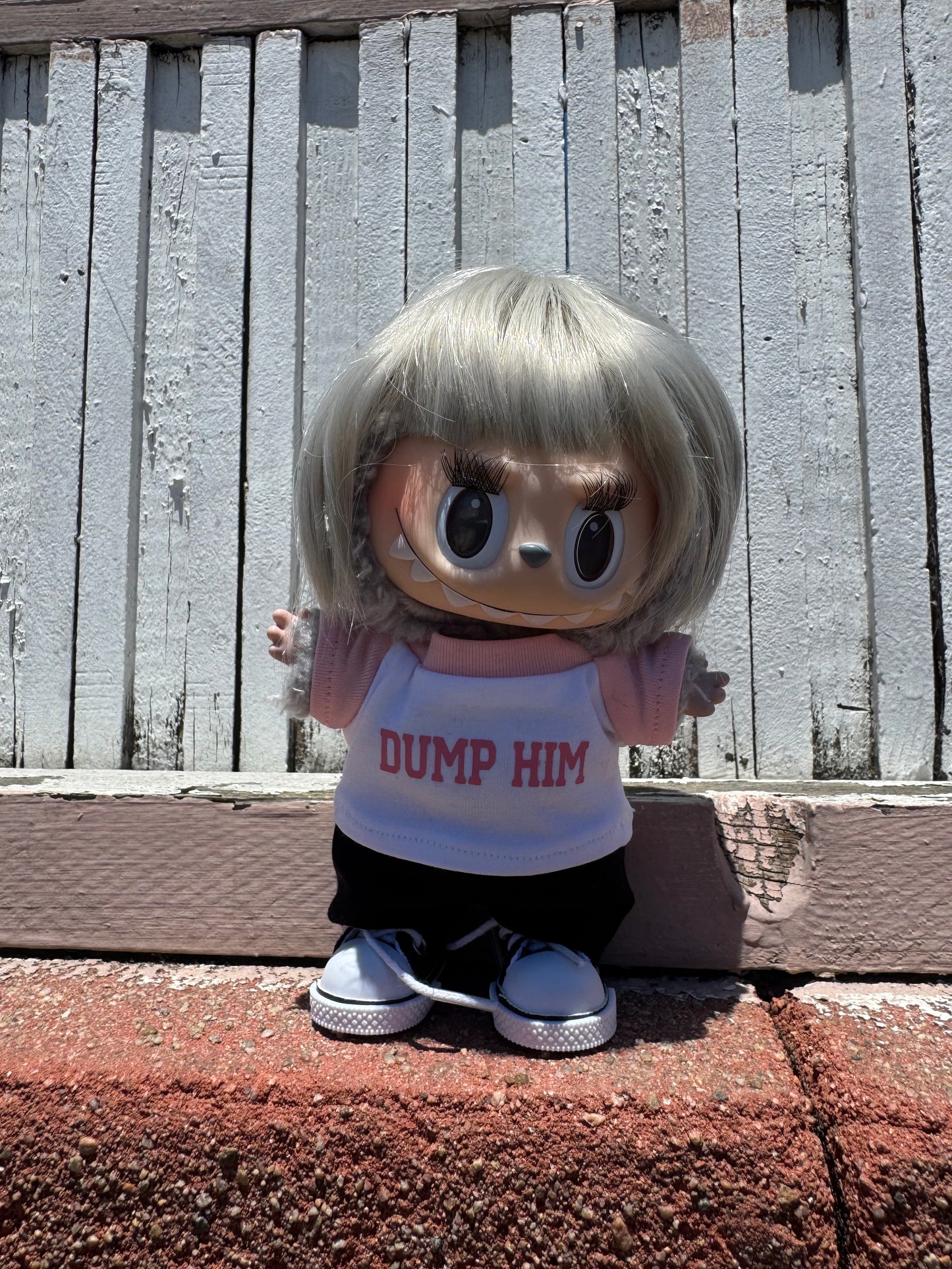 Pink Dump Him | Labubu t-shirt