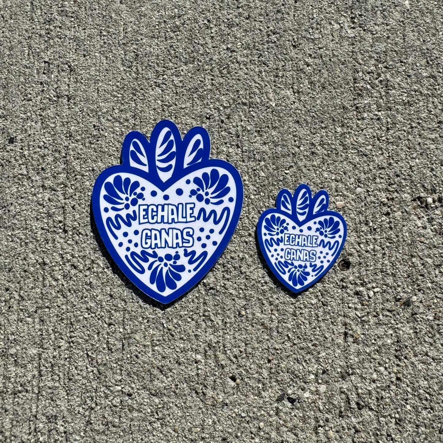 Échale Ganas Corazón | Blue & White