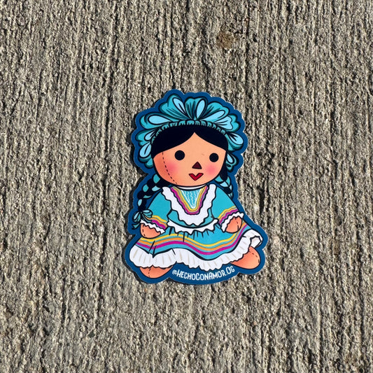 Folklórico Muñeca | Blue